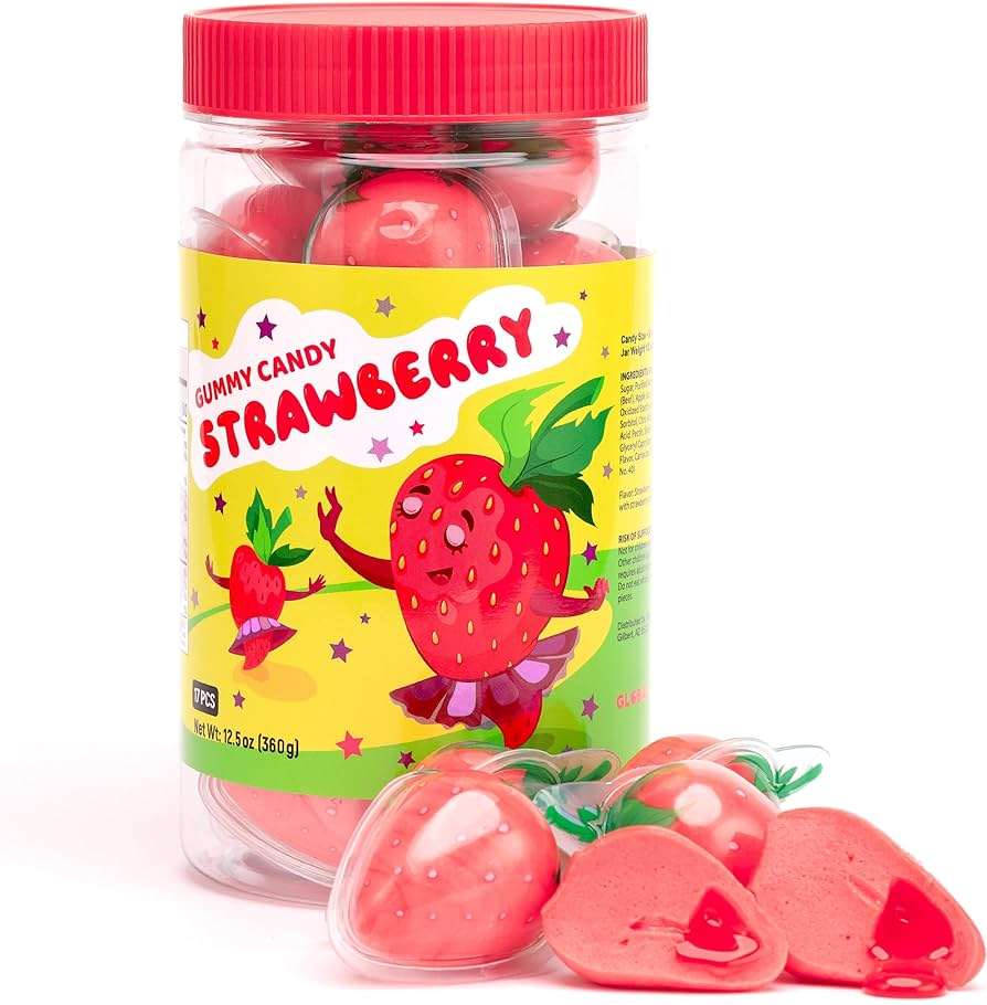 Strawberries in Glass Jar Trick